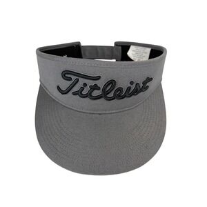 Titleist Pro V1 Golf Visor Hat Gray Adjustable Men's FJ Emboidered